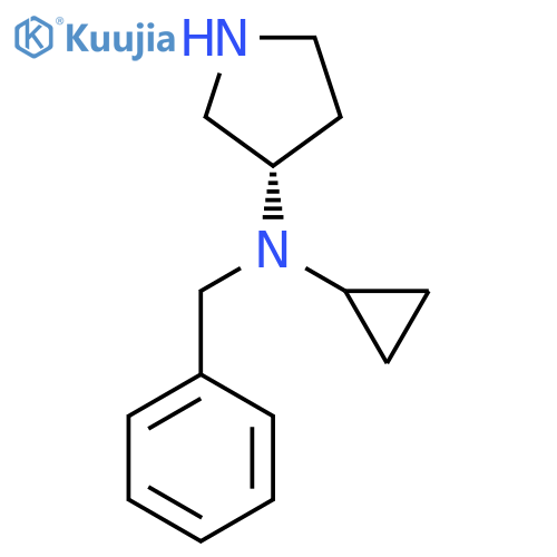 Benzyl-cyclopropyl-(S)-pyrrolidin-3-yl-amine structure