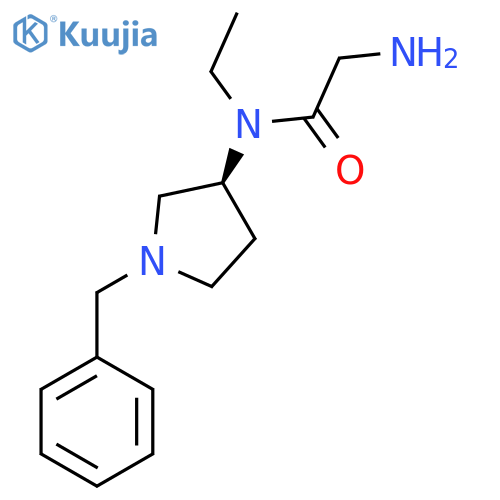 2-Amino-N-((S)-1-benzyl-pyrrolidin-3-yl)-N-ethyl-acetamide structure