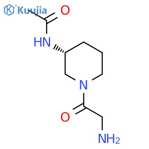 N-[(R)-1-(2-Amino-acetyl)-piperidin-3-yl]-acetamide structure