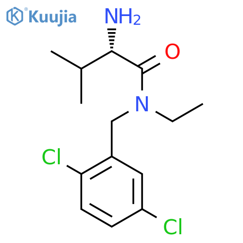 (S)-2-Amino-N-(2,5-dichloro-benzyl)-N-ethyl-3-methyl-butyramide structure