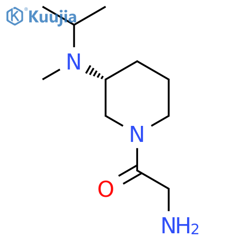 2-Amino-1-[(R)-3-(isopropyl-methyl-amino)-piperidin-1-yl]-ethanone structure