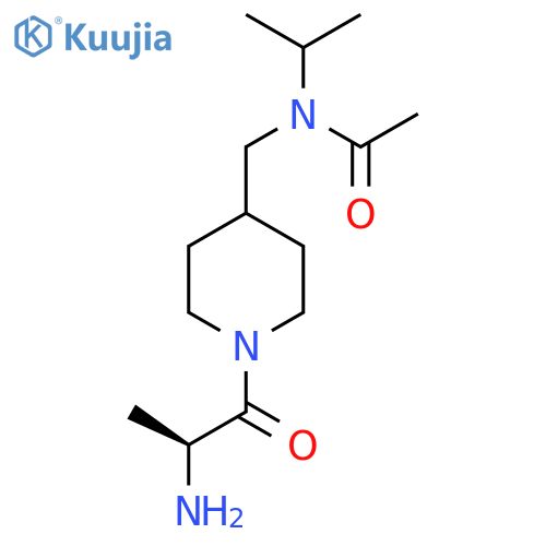 N-[1-((S)-2-Amino-propionyl)-piperidin-4-ylmethyl]-N-isopropyl-acetamide structure
