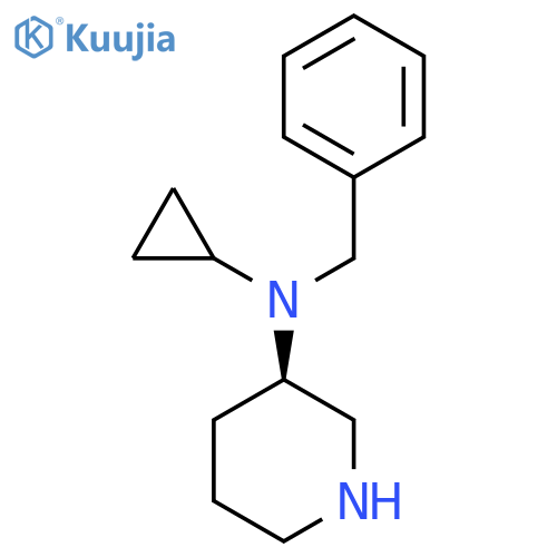Benzyl-cyclopropyl-(R)-piperidin-3-yl-amine structure