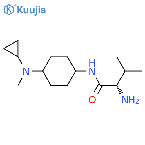 (S)-2-amino-n-[4-(cyclopropyl-methyl-amino)-cyclohexyl]-3-methyl-butyramide structure