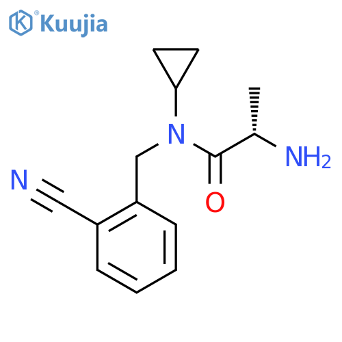 (S)-2-Amino-N-(2-cyano-benzyl)-N-cyclopropyl-propionamide structure