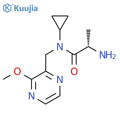 (S)-2-Amino-N-cyclopropyl-N-(3-methoxy-pyrazin-2-ylmethyl)-propionamide structure