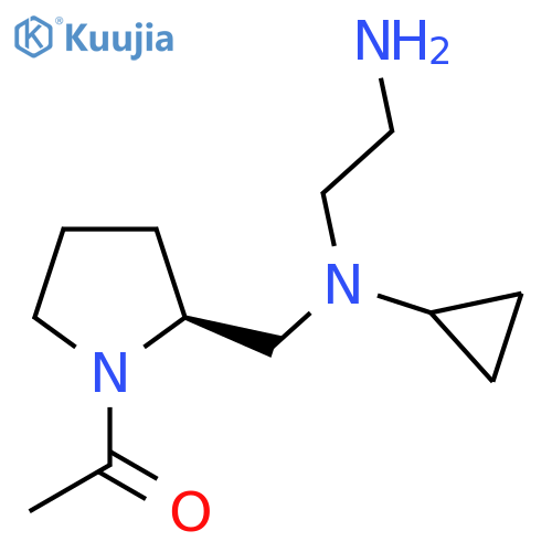 1-((S)-2-{[(2-Amino-ethyl)-cyclopropyl-amino]-methyl}-pyrrolidin-1-yl)-ethanone structure