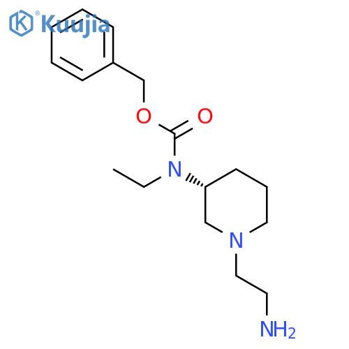 [(R)-1-(2-Amino-ethyl)-piperidin-3-yl]-ethyl-carbamic acid benzyl ester structure