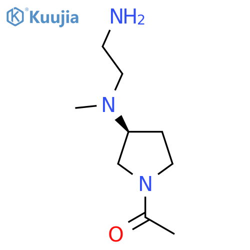 1-{(S)-3-[(2-Amino-ethyl)-methyl-amino]-pyrrolidin-1-yl}-ethanone structure