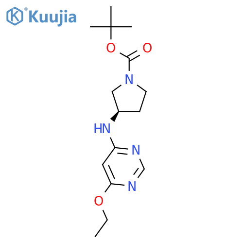 (R)-tert-Butyl 3-((6-ethoxypyrimidin-4-yl)amino)pyrrolidine-1-carboxylate structure