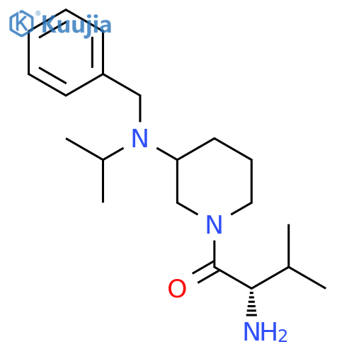 (S)-2-Amino-1-[3-(benzyl-isopropyl-amino)-piperidin-1-yl]-3-methyl-butan-1-one structure