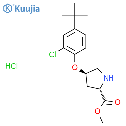 Methyl (2S,4S)-4-4-(tert-Butyl)-2-chlorophenoxy-2-pyrrolidinecarboxylate Hydrochloride structure