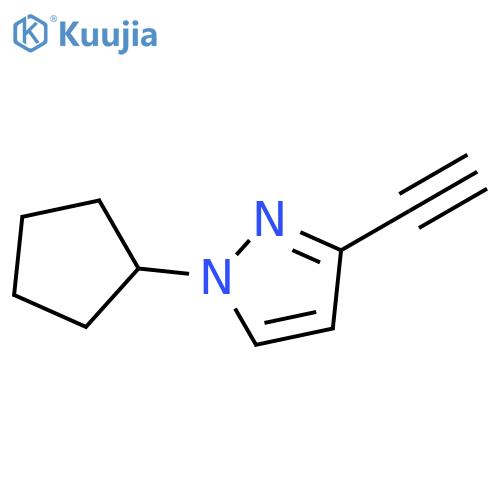 1-Cyclopentyl-3-ethynyl-1H-pyrazole structure