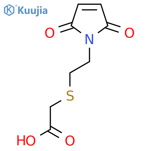 2-[[2-(2,5-Dihydro-2,5-dioxo-1H-pyrrol-1-yl)ethyl]thio]acetic acid structure