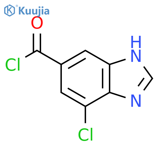 4-Chloro-1H-benzimidazole-6-carbonyl chloride structure