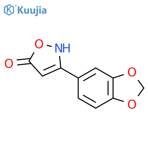 3-(2H-1,3-Benzodioxol-5-yl)-1,2-oxazol-5-ol structure