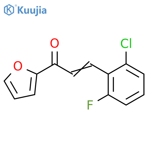 (2E)-3-(2-chloro-6-fluorophenyl)-1-(furan-2-yl)prop-2-en-1-one structure