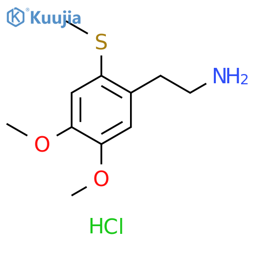 2-4,5-dimethoxy-2-(methylsulfanyl)phenylethan-1-amine hydrochloride structure