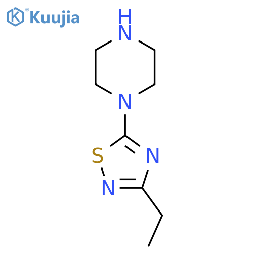1-(3-Ethyl-1,2,4-thiadiazol-5-yl)piperazine structure