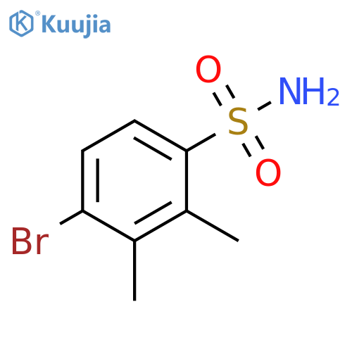 4-bromo-2,3-dimethylbenzene-1-sulfonamide structure
