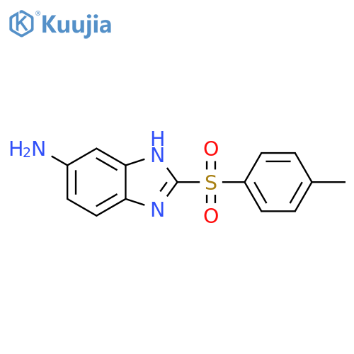 1H-Benzimidazol-6-amine, 2-[(4-methylphenyl)sulfonyl]- structure
