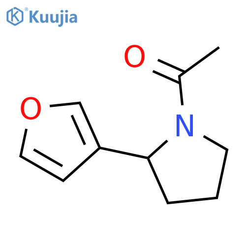 1-(2-Furan-3-yl-pyrrolidin-1-yl)-ethanone structure