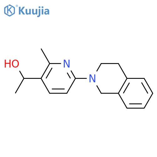 1-(6-(3,4-Dihydroisoquinolin-2(1H)-yl)-2-methylpyridin-3-yl)ethanol structure