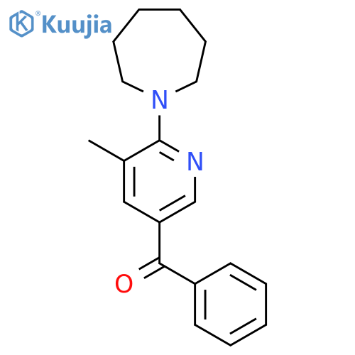 (6-(Azepan-1-yl)-5-methylpyridin-3-yl)(phenyl)methanone structure