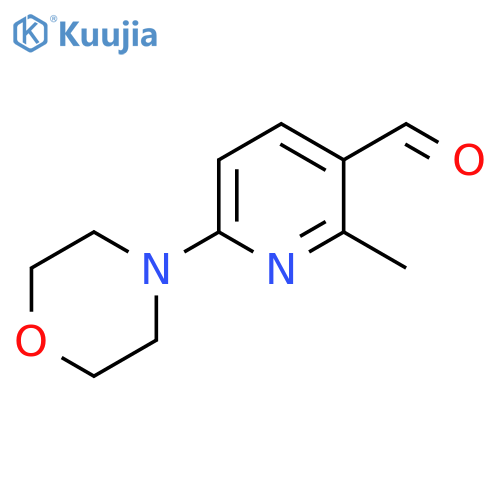 2-Methyl-6-morpholin-4-yl-pyridine-3-carbaldehyde structure