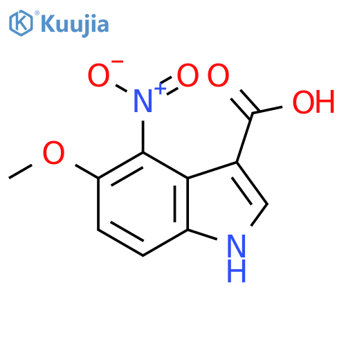 5-methoxy-4-nitro-1H-indole-3-carboxylic acid structure