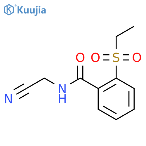 N-(cyanomethyl)-2-(ethanesulfonyl)benzamide structure