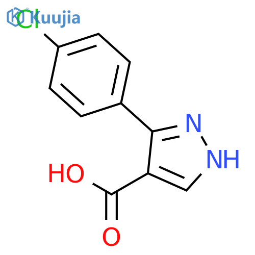 3-(4-Chlorophenyl)-1H-pyrazole-4-carboxylic acid structure