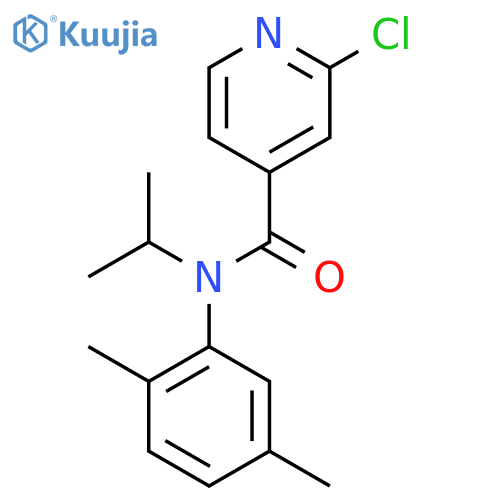 2-chloro-N-(2,5-dimethylphenyl)-N-(propan-2-yl)pyridine-4-carboxamide structure