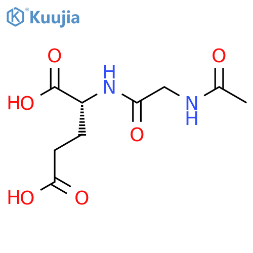 N-Acetylglycyl-D-glutamic acid structure