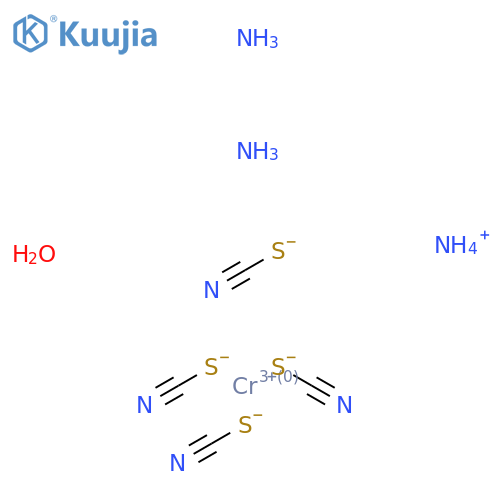 Azanium;azane;chromium(3+);tetrathiocyanate;hydrate structure