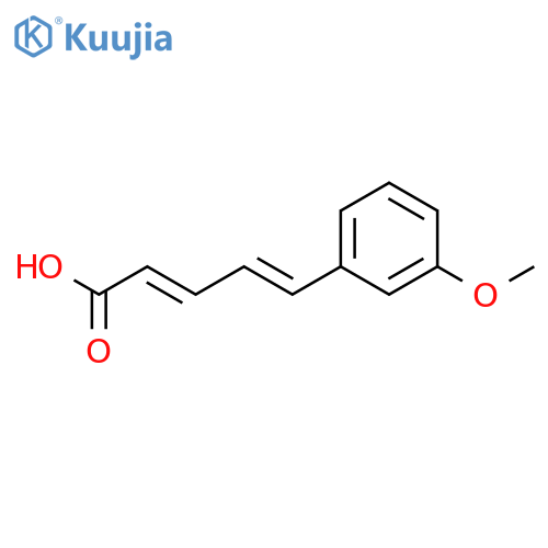 2,4-PENTADIENOIC ACID, 5-(3-METHOXYPHENYL)-, (E,E)- structure