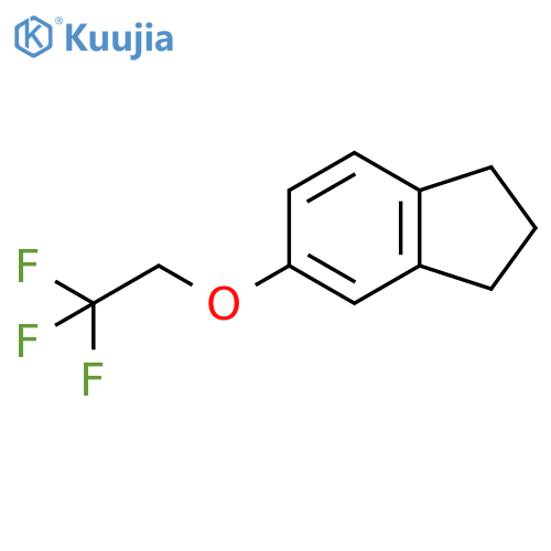 1H-Indene, 2,3-dihydro-5-(2,2,2-trifluoroethoxy)- structure