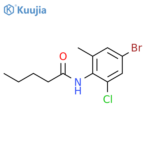 Pentanamide, N-(4-bromo-2-chloro-6-methylphenyl)- structure