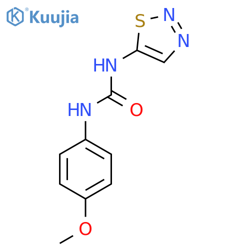 N-(4-Methoxyphenyl)-N'-1,2,3-thiadiazol-5-yl-urea structure