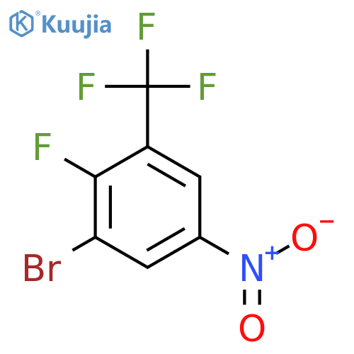 1-bromo-2-fluoro-5-nitro-3-(trifluoromethyl)benzene structure