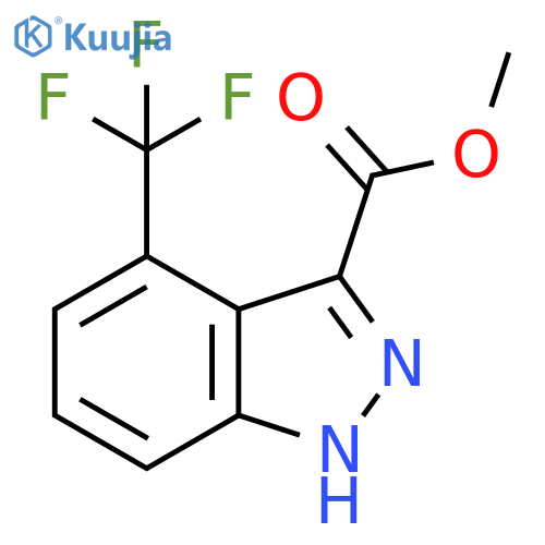 methyl 4-(trifluoromethyl)-1H-indazole-3-carboxylate structure