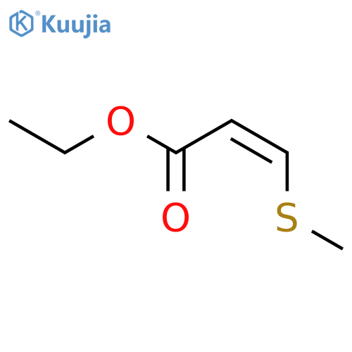 Ethyl 3-(methylthio)-(Z)-2-propenoate structure