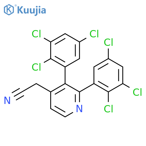 2,3-Bis(2,3,5-trichlorophenyl)pyridine-4-acetonitrile structure