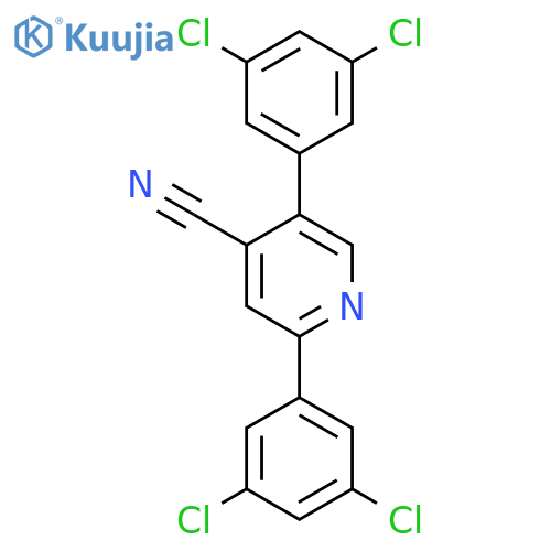 2,5-Bis(3,5-dichlorophenyl)isonicotinonitrile structure