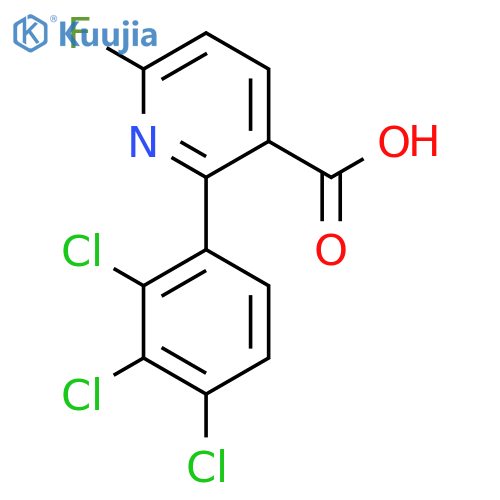 6-Fluoro-2-(2,3,4-trichlorophenyl)nicotinic acid structure