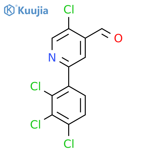 5-Chloro-2-(2,3,4-trichlorophenyl)isonicotinaldehyde structure