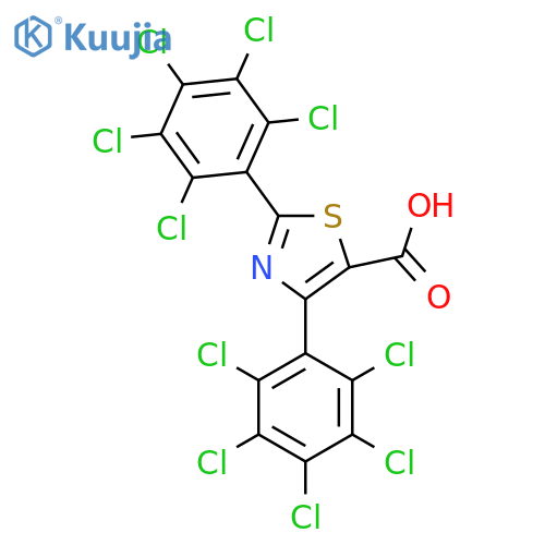 2,4-Bis(perchlorophenyl)thiazole-5-carboxylic acid structure