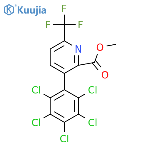 Methyl 3-(perchlorophenyl)-6-(trifluoromethyl)picolinate structure