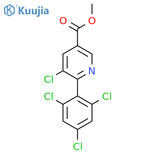 Methyl 5-chloro-6-(2,4,6-trichlorophenyl)nicotinate structure