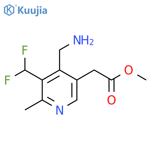 Methyl 4-(aminomethyl)-3-(difluoromethyl)-2-methylpyridine-5-acetate structure